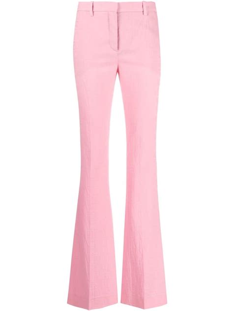 versace collection cord detail trousers|Versace pink label.